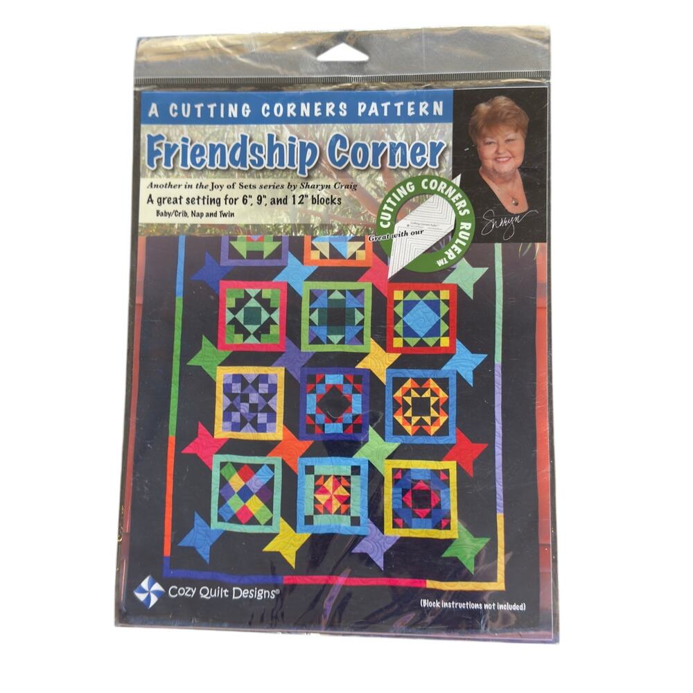 Friendship Corner Quilt Pattern - Cozy Quilt Designs - Crib, Nap & Twin Size